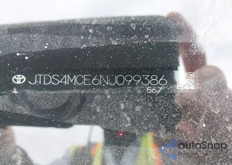 2022 Toyota Corolla Se из США, поврежденный, VIN JTDS4MCE6NJ099386